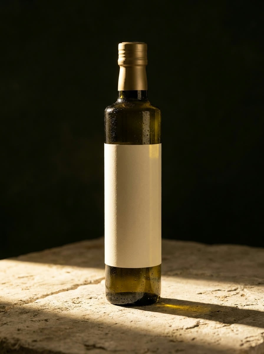 Dark glass 500ml Fermes Ali Sfar extra virgin olive oil bottle with anti-refill DOP cap